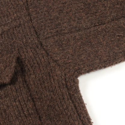 ニット ジャケット ウール ダークブラウン ンニット アウター NKNIT
