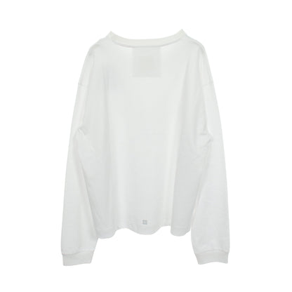 ロゴプリント 長袖Tシャツ コットン ホワイト ジバンシィ