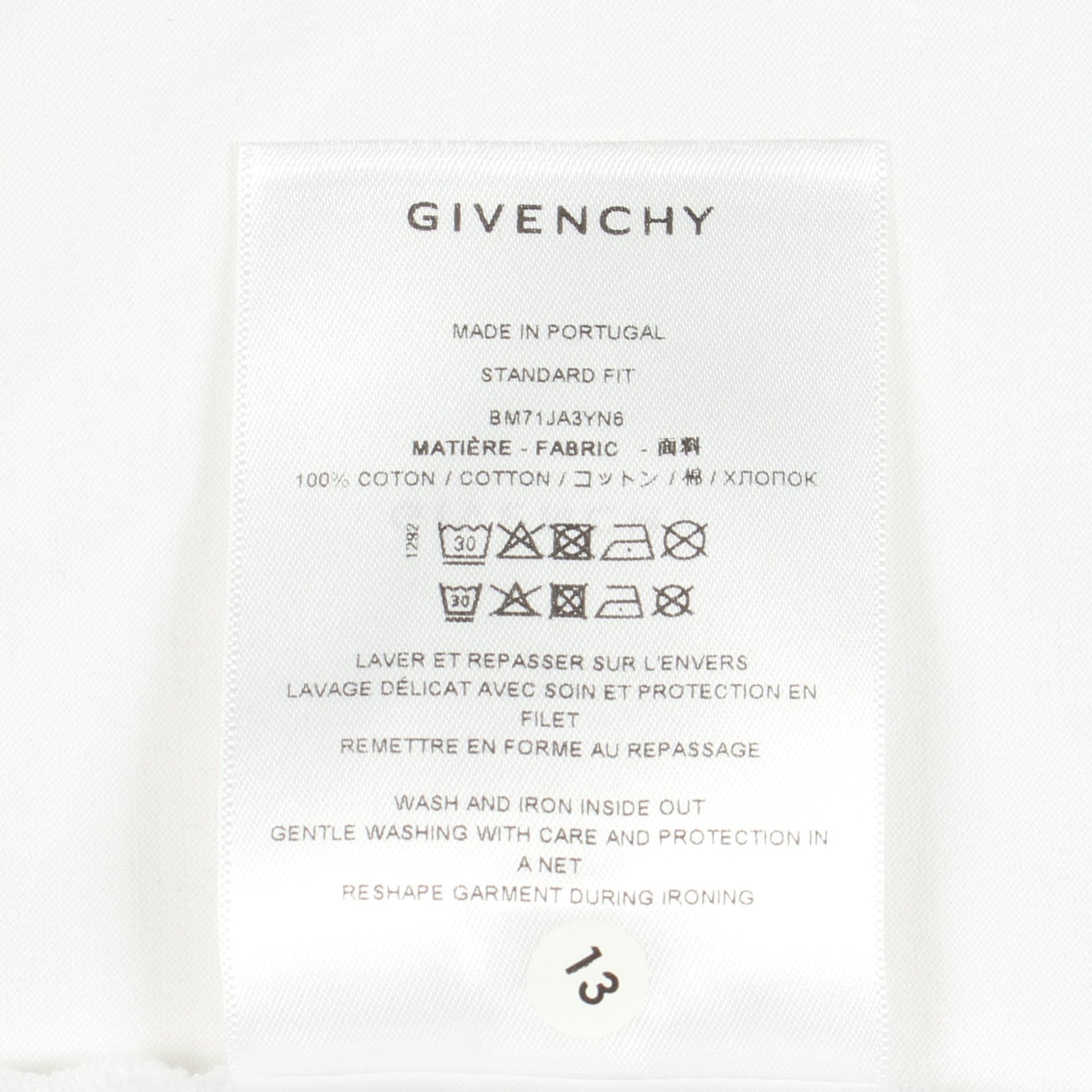 レモン 半袖Tシャツ コットン ホワイト ジバンシィ トップス GIVENCHY