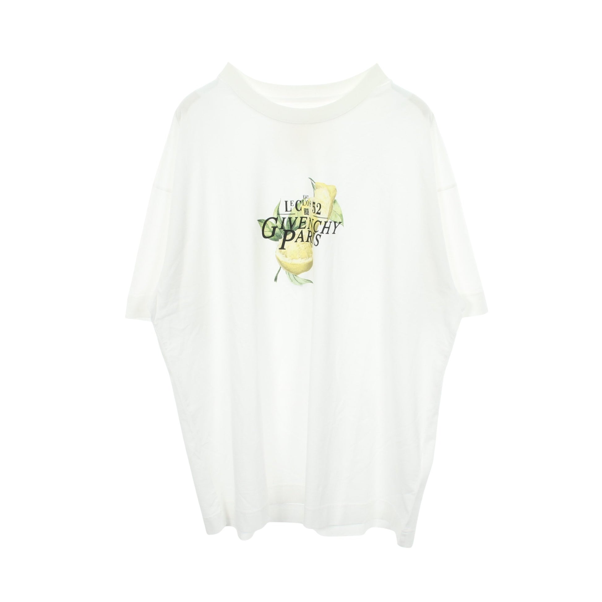 レモン 半袖Tシャツ コットン ホワイト ジバンシィ トップス GIVENCHY