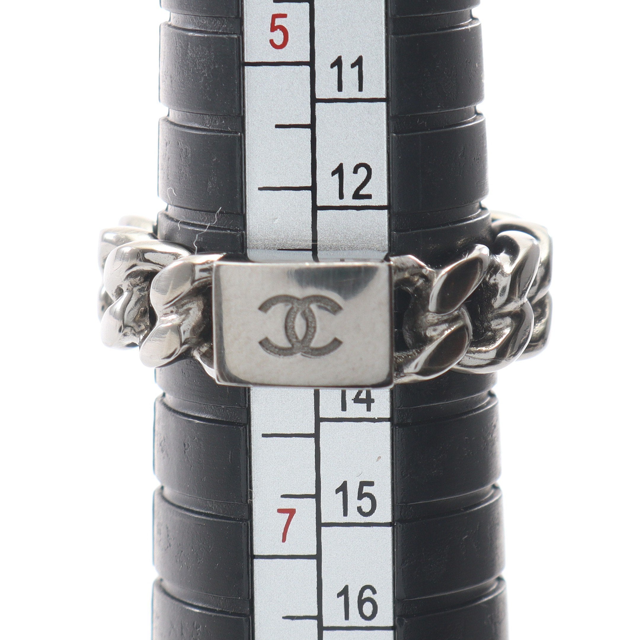 CHANEL RUE CAMBON シルバーリング ココマーク チェーン リング 指輪 シルバー B15P シャネル – RECLO
