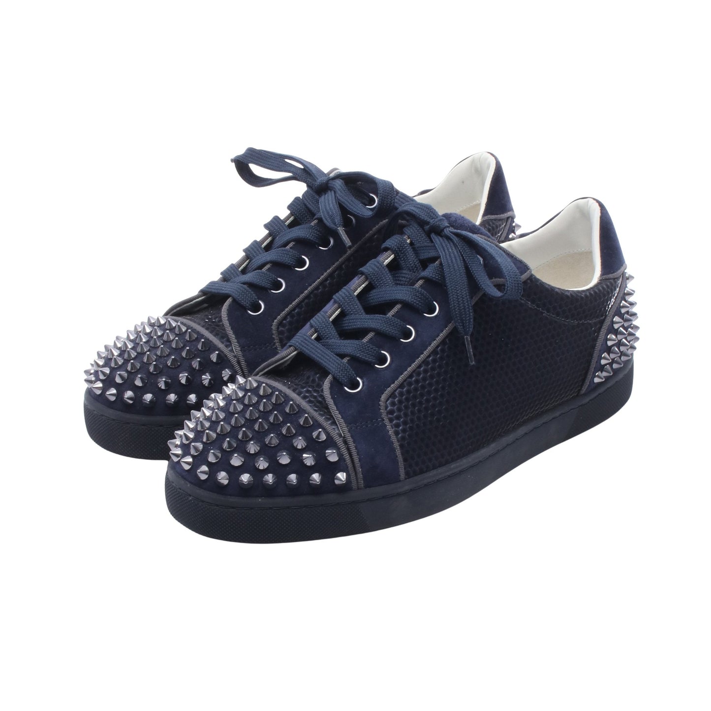 SEAVASTE 2 スパイクスタッズ スニーカー スエード ネイビー クリスチャンルブタン シューズ Christian Louboutin