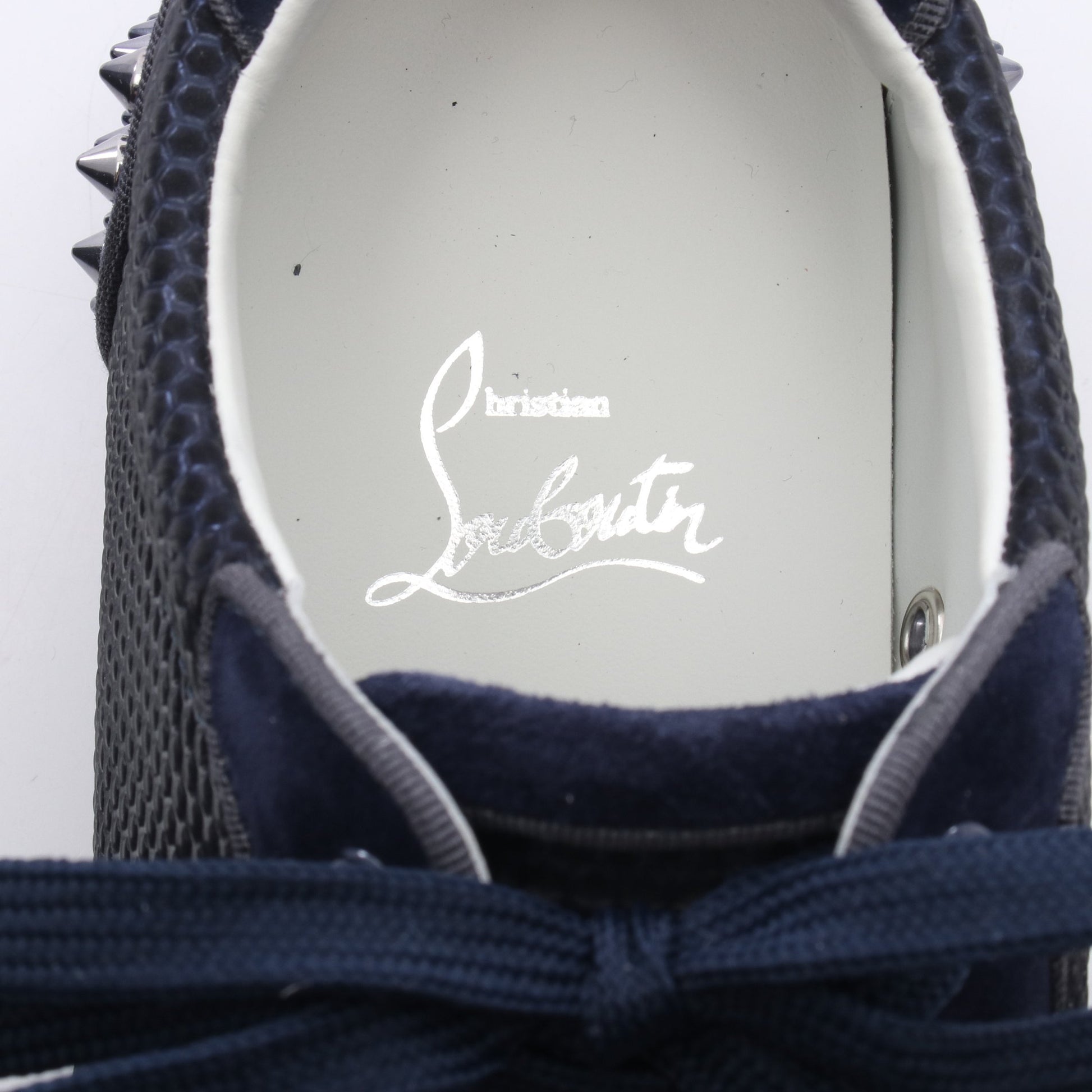SEAVASTE 2 スパイクスタッズ スニーカー スエード ネイビー クリスチャンルブタン シューズ Christian Louboutin