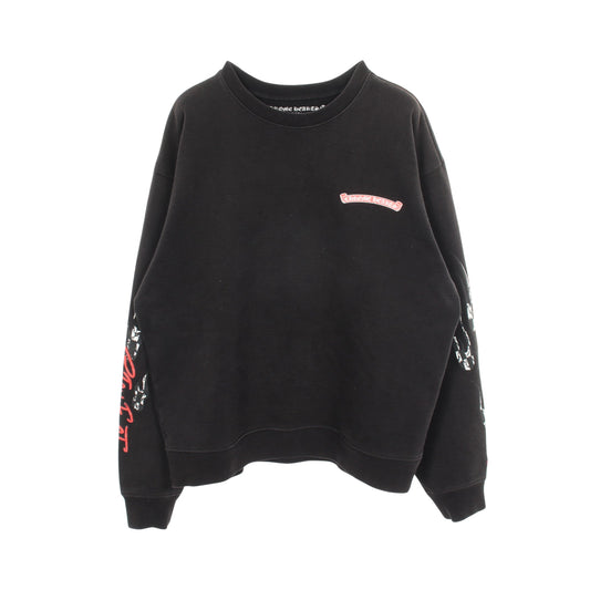 Chrome Hearts × MATTY BOY Stay Fast プリント スウェットシャツ コットン ブラック マルチカラー クロムハーツ