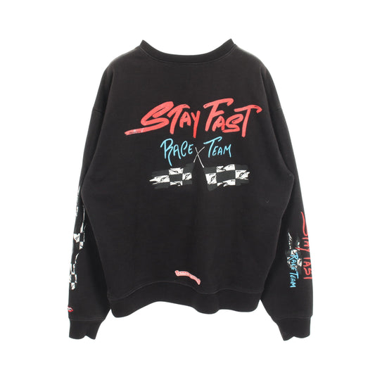 Chrome Hearts × MATTY BOY Stay Fast プリント スウェットシャツ コットン ブラック マルチカラー クロムハーツ