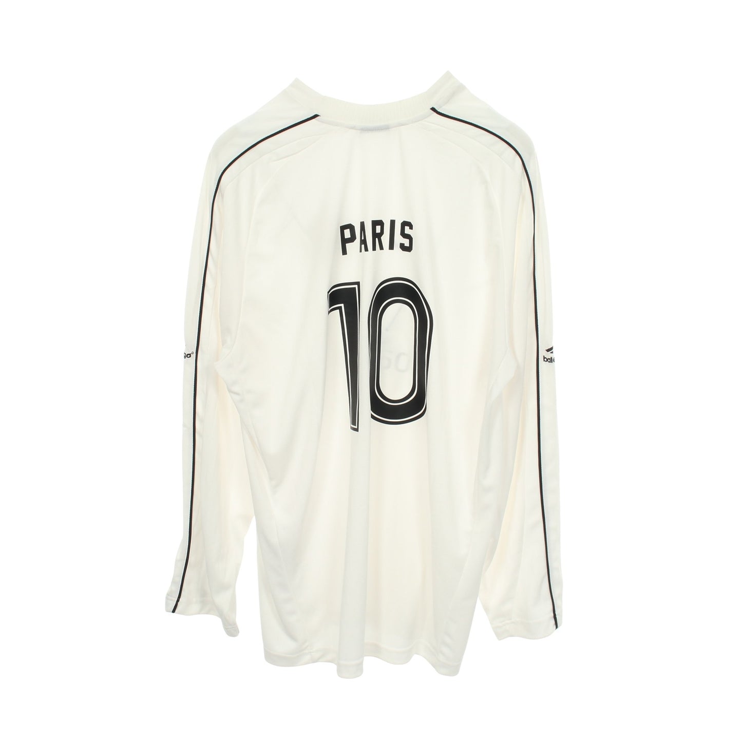 PARIS SOCCER メッシュテクニカルジャージー 長袖Tシャツ ホワイト ブラック レッド バレンシアガ
