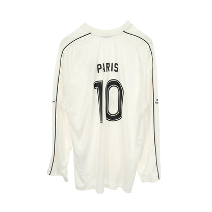 PARIS SOCCER メッシュテクニカルジャージー 長袖Tシャツ ホワイト ブラック レッド バレンシアガ