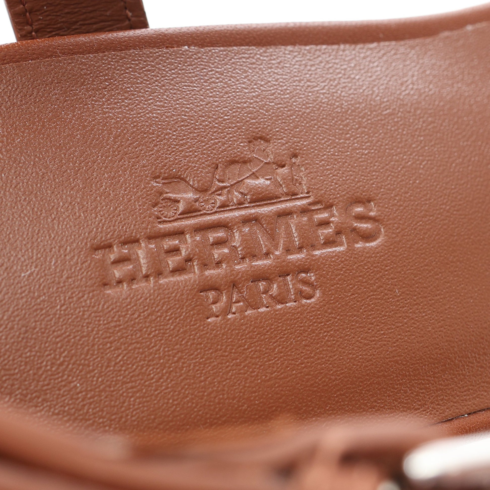 ミラマー50 シェーヌダンクル サンダル レザー ブラウン エルメス シューズ HERMES