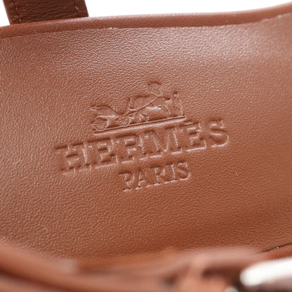 ミラマー50 シェーヌダンクル サンダル レザー ブラウン エルメス シューズ HERMES