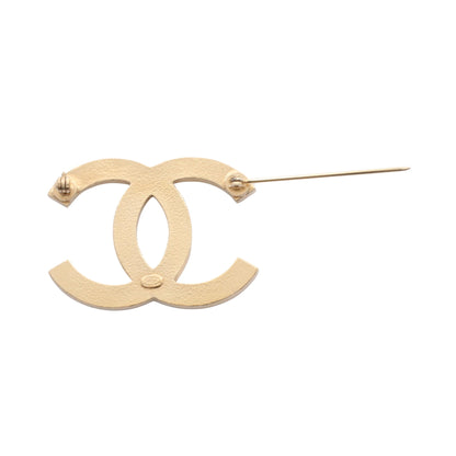 ココマーク ブローチ GP ラインストーン ゴールド クリア 09A シャネル アクセサリー CHANEL