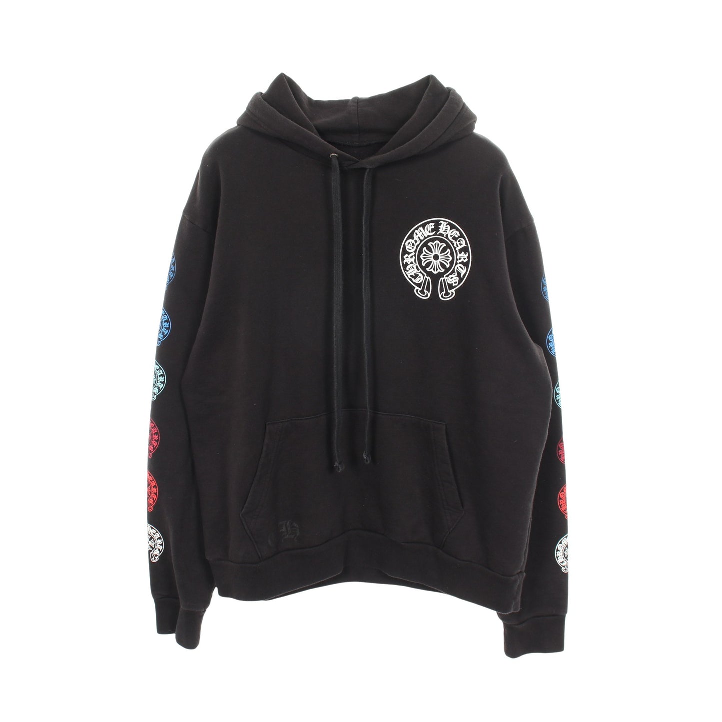 Multi Color Horseshoe Pullover Hoodie プルオーバーパーカー コットン ブラック マルチカラー クロムハーツ