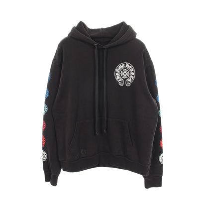 Multi Color Horseshoe Pullover Hoodie プルオーバーパーカー コットン ブラック マルチカラー クロムハーツ