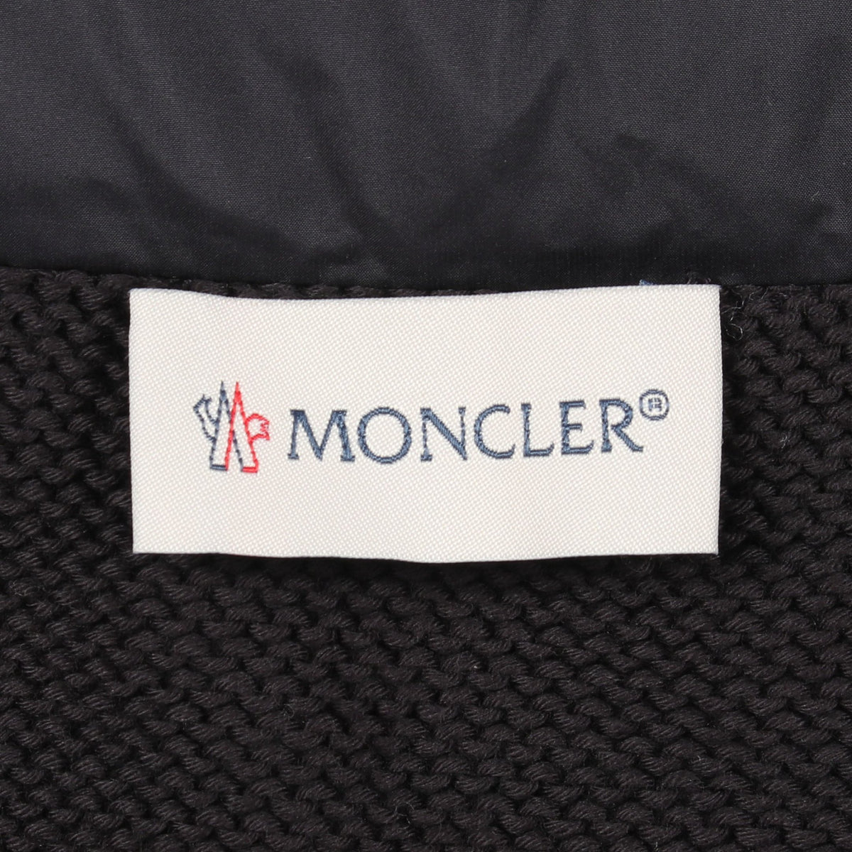 ニット 切替 ダウンジャケット ダークネイビー ホワイト モンクレール アウター MONCLER