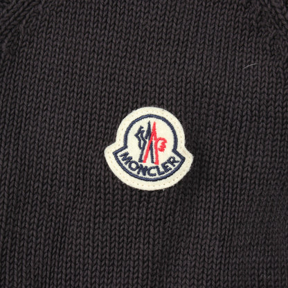 ニット 切替 ダウンジャケット ダークネイビー ホワイト モンクレール アウター MONCLER