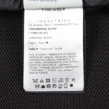 ニット 切替 ダウンジャケット ダークネイビー ホワイト モンクレール アウター MONCLER