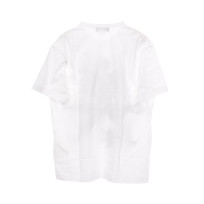プリント クルーネック 半袖Tシャツ コットン ホワイト ブラック ブラックコムデギャルソン トップス BLACK COMME des GARCONS