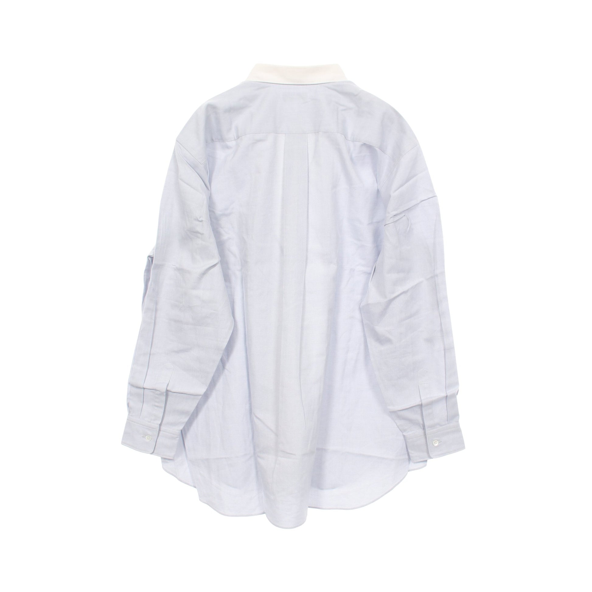 長袖 シャツ コットン ライトブルー ホワイト コムデギャルソンオム トップス COMME des GARCONS HOMME