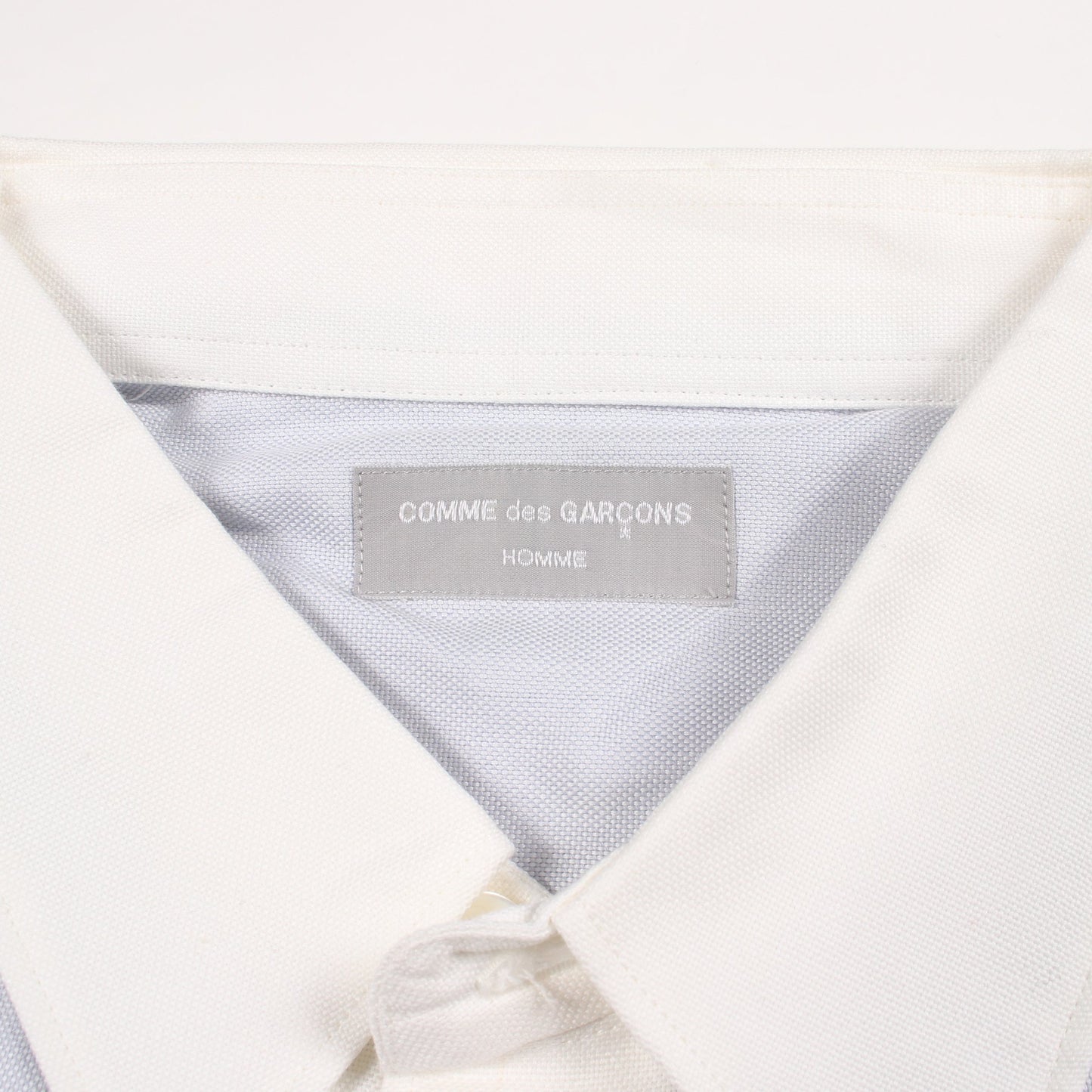 長袖 シャツ コットン ライトブルー ホワイト コムデギャルソンオム トップス COMME des GARCONS HOMME