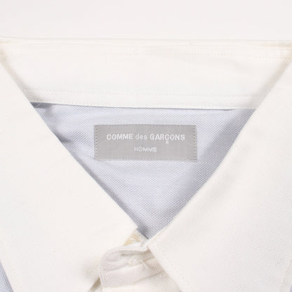 長袖 シャツ コットン ライトブルー ホワイト コムデギャルソンオム トップス COMME des GARCONS HOMME