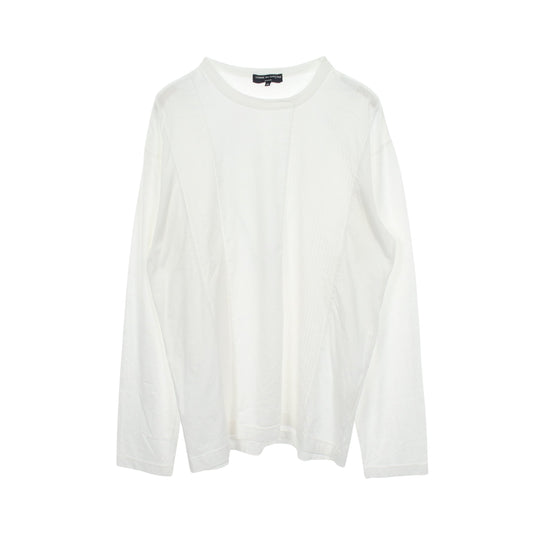 切替 長袖Tシャツ コットン ホワイト コムデギャルソンオム トップス COMME des GARCONS HOMME