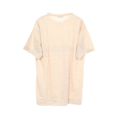 半袖Tシャツ コットン リネン ベージュ グレー コムデギャルソンオムプリュス トップス COMME des GARCONS HOMME PLUS