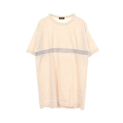 半袖Tシャツ コットン リネン ベージュ グレー コムデギャルソンオムプリュス トップス COMME des GARCONS HOMME PLUS