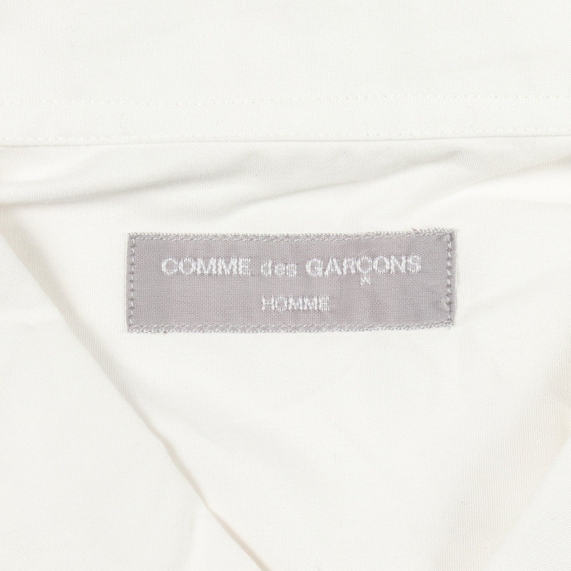 半袖 シワ加工 シャツ コットン ホワイト コムデギャルソンオム トップス COMME des GARCONS HOMME