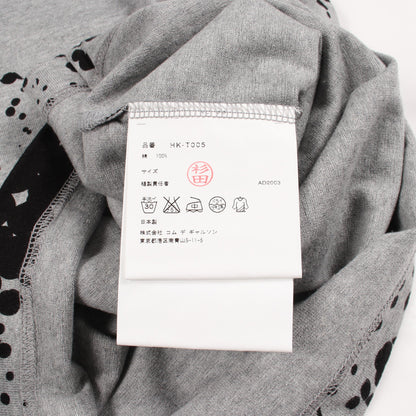 ドット 半袖Tシャツ コットン グレー ブラック コムデギャルソンオム トップス COMME des GARCONS HOMME