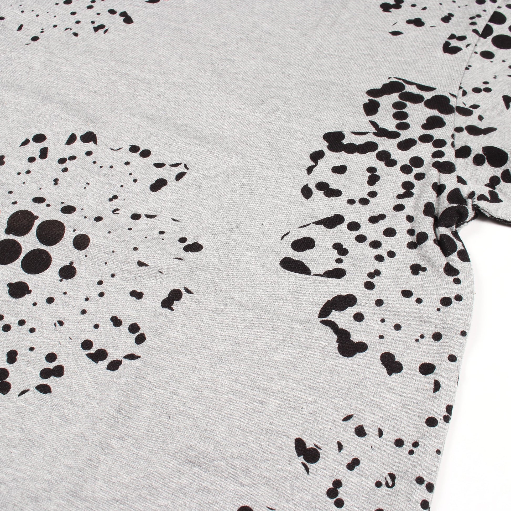 ドット 半袖Tシャツ コットン グレー ブラック コムデギャルソンオム トップス COMME des GARCONS HOMME