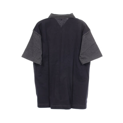 ハーフジップ ポロシャツ コットン グレー ネイビー コムデギャルソンオム トップス COMME des GARCONS HOMME
