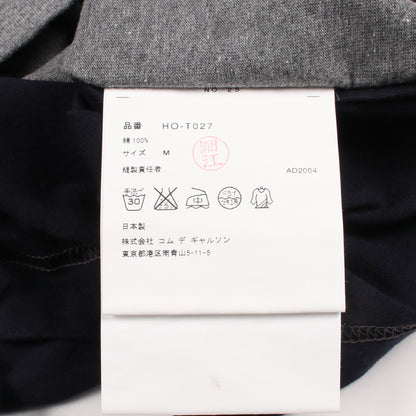 ハーフジップ ポロシャツ コットン グレー ネイビー コムデギャルソンオム トップス COMME des GARCONS HOMME