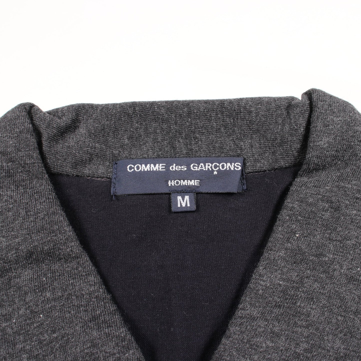 ハーフジップ ポロシャツ コットン グレー ネイビー コムデギャルソンオム トップス COMME des GARCONS HOMME