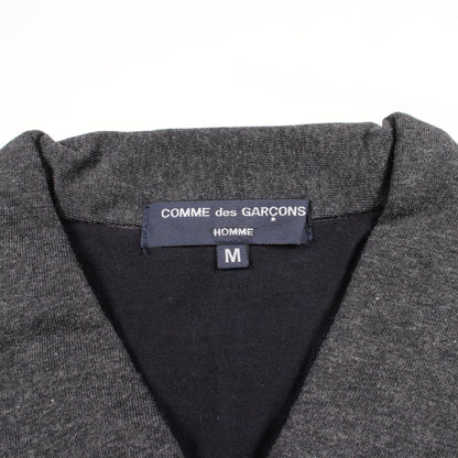 ハーフジップ ポロシャツ コットン グレー ネイビー コムデギャルソンオム トップス COMME des GARCONS HOMME