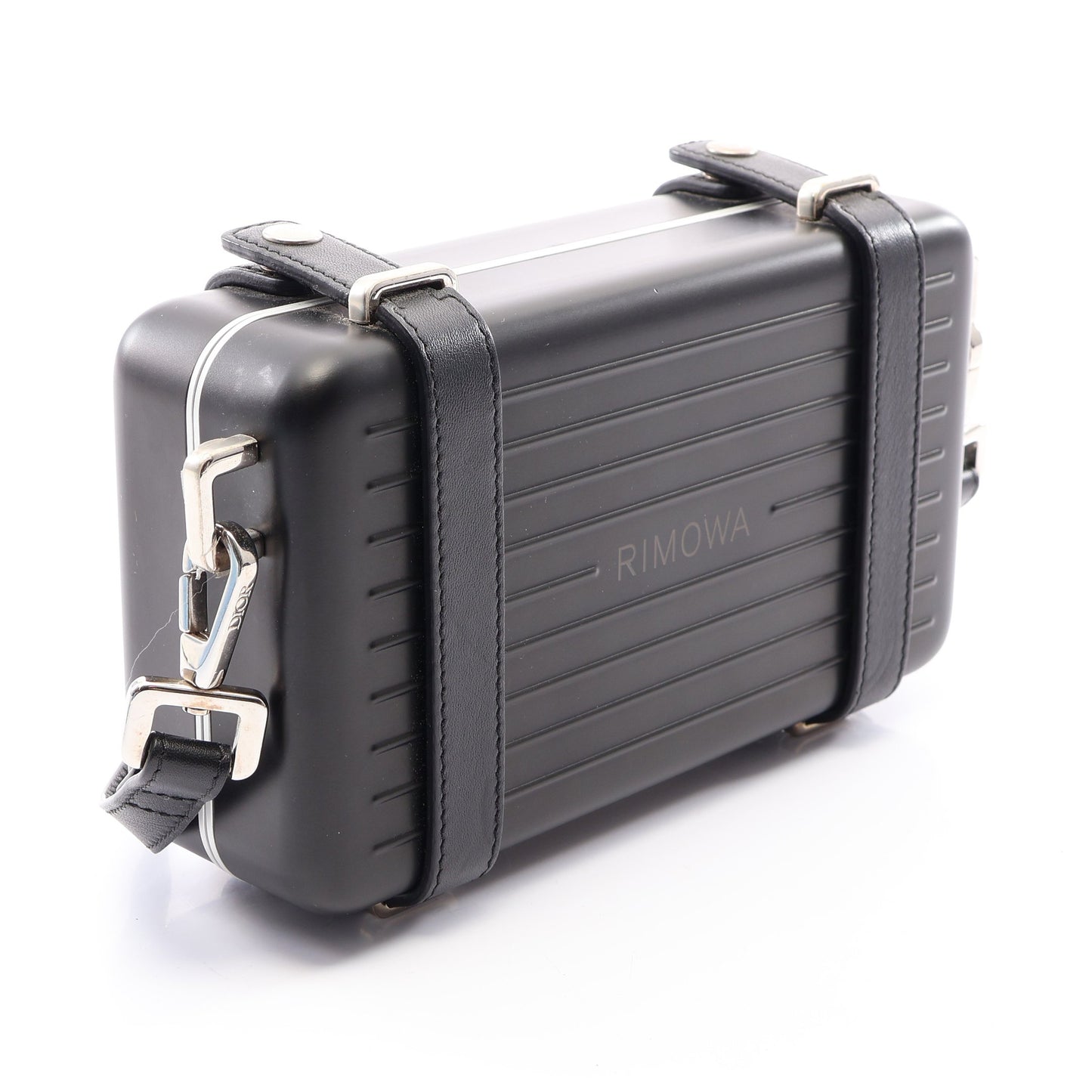 DIOR × RIMOWA パーソナルクラッチバッグ ショルダーバッグ ショルダーウォレット アルミニウム レザー ブラック ディオール