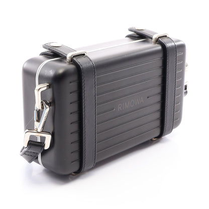 DIOR × RIMOWA パーソナルクラッチバッグ ショルダーバッグ ショルダーウォレット アルミニウム レザー ブラック ディオール