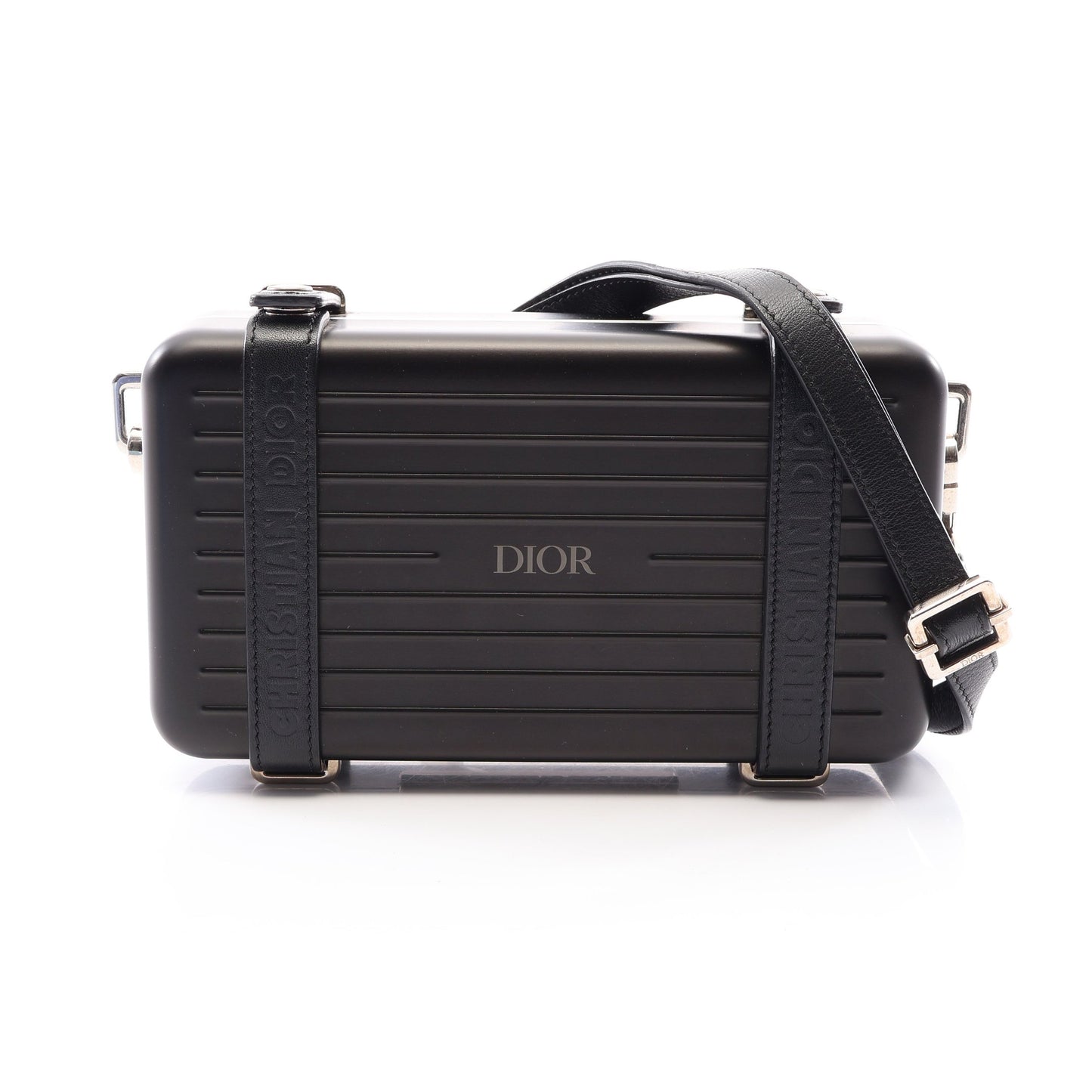 DIOR × RIMOWA パーソナルクラッチバッグ ショルダーバッグ ショルダーウォレット アルミニウム レザー ブラック ディオール