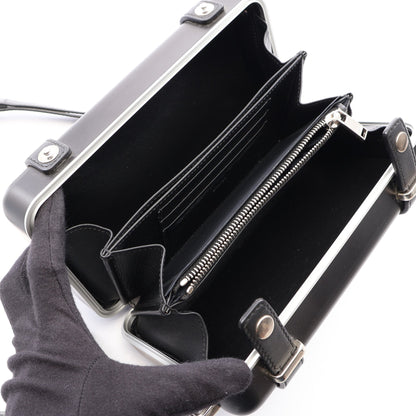 DIOR × RIMOWA パーソナルクラッチバッグ ショルダーバッグ ショルダーウォレット アルミニウム レザー ブラック ディオール