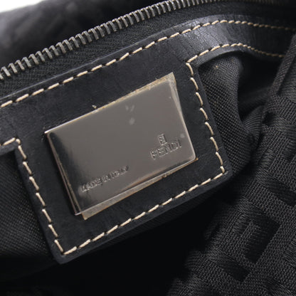 マンマバケット ズッキーノ ワンショルダーバッグ キャンバス レザー ブラック フェンディ バッグ FENDI
