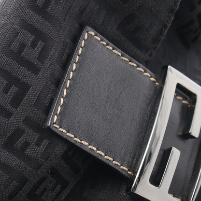 マンマバケット ズッキーノ ワンショルダーバッグ キャンバス レザー ブラック フェンディ バッグ FENDI