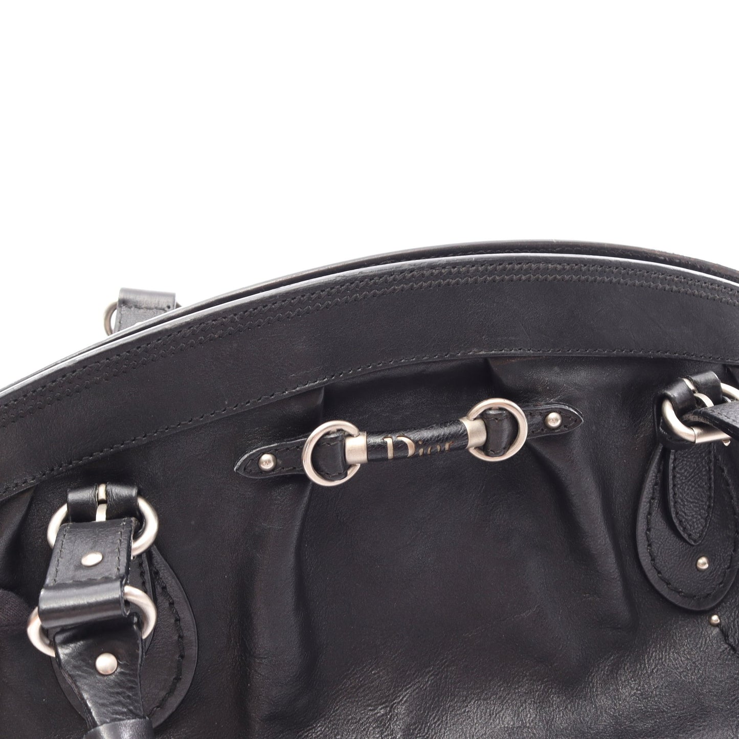 My Dior Frame ハンドバッグ レザー ブラック クリスチャンディオール