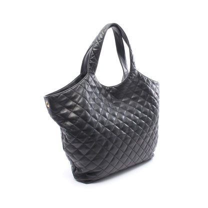 イカール マキシ ハンドバッグ トートバッグ レザー ブラック サンローランパリ バッグ SAINT LAURENT PARIS