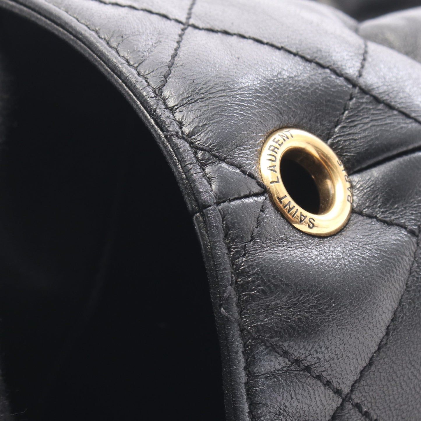 イカール マキシ ハンドバッグ トートバッグ レザー ブラック サンローランパリ バッグ SAINT LAURENT PARIS