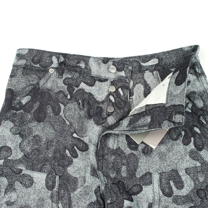 Christian Dior × PETER DOIG 総柄 デニムパンツ コットン ブラック グレー クリスチャンディオール
