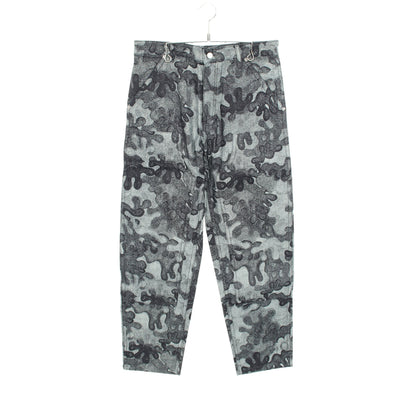 Christian Dior × PETER DOIG 総柄 デニムパンツ コットン ブラック グレー クリスチャンディオール