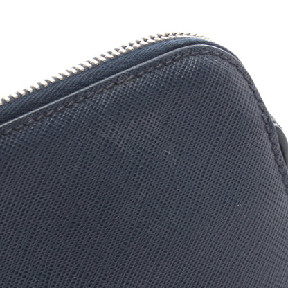 SAFFIANO TRAVEL セカンドバッグ クラッチバッグ サフィアーノレザー ネイビー プラダ