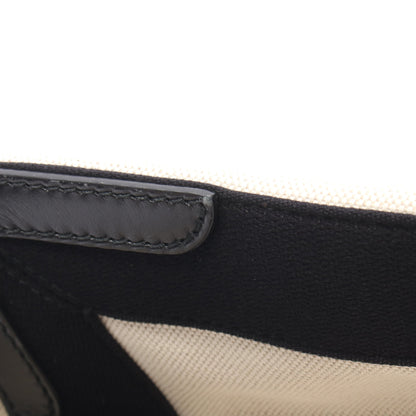 NAVY CABAS S ネイビーカバ ハンドバッグ トートバッグ キャンバス レザー オフホワイト ブラック バレンシアガ