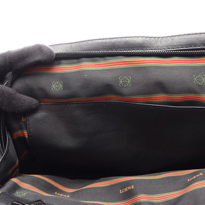 アナグラム 2WAY ハンドバッグ レザー ブラック ロエベ