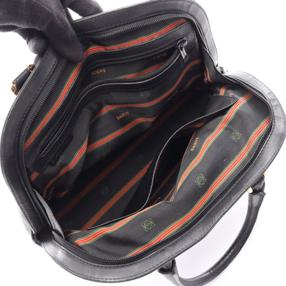 アナグラム 2WAY ハンドバッグ レザー ブラック ロエベ