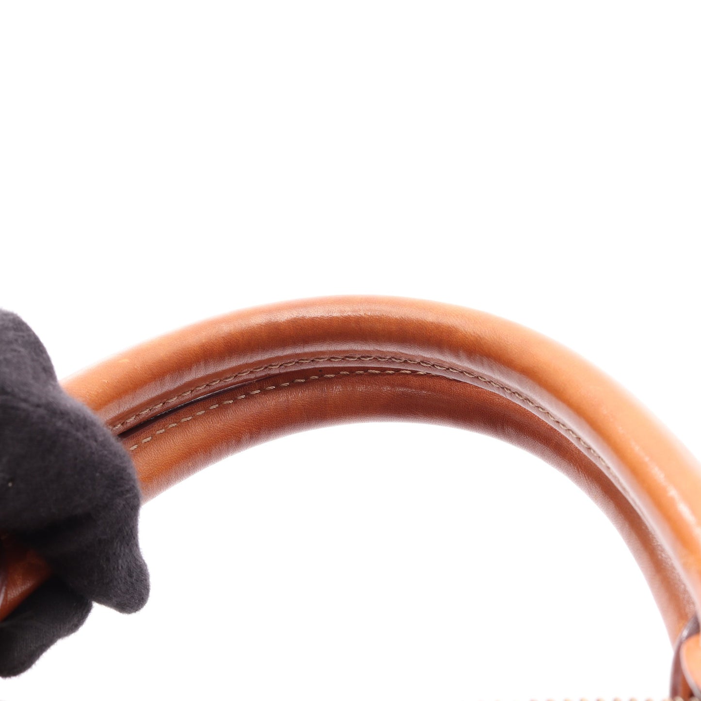 マカダム ミニボストンバッグ PVC レザー ブラウン ダークブラウン セリーヌ