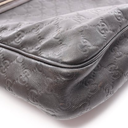グッチシマ ショルダーバッグ レザー ダークブラウン グッチ バッグ GUCCI